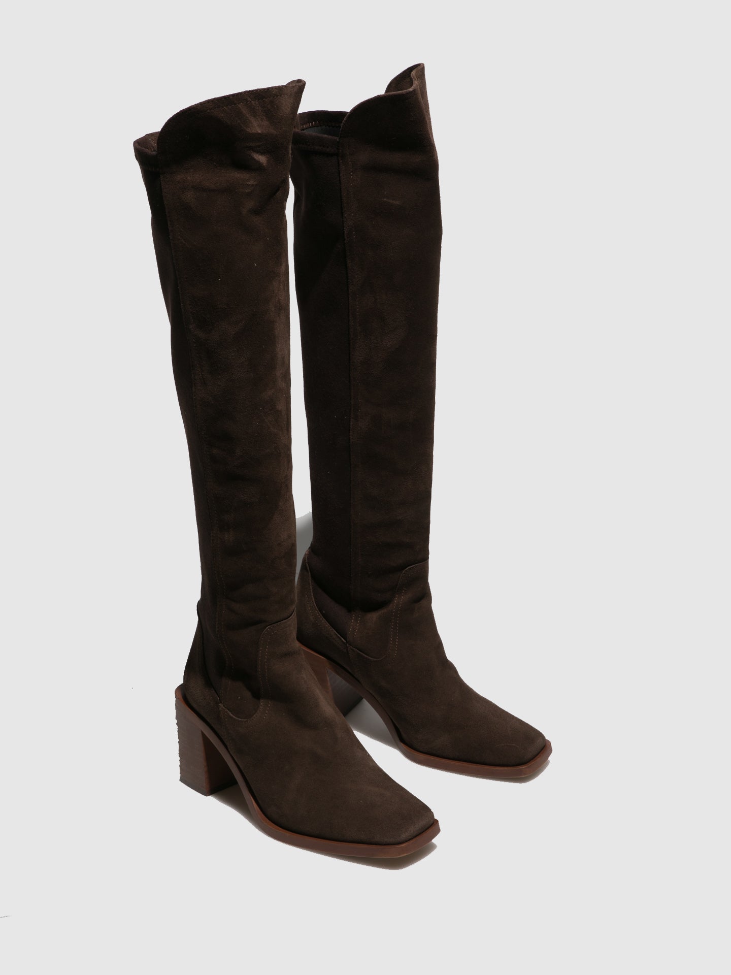 Foreva Botas acima do Joelho em Castanho